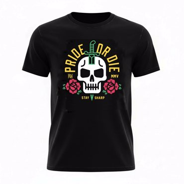 PRiDEorDiE stay sharp T-Shirt - black
